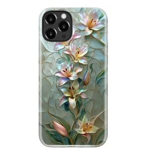 LUMARKE Phone Case iPhone 16 Pro- Stained Glass Floral MagSafe NIB